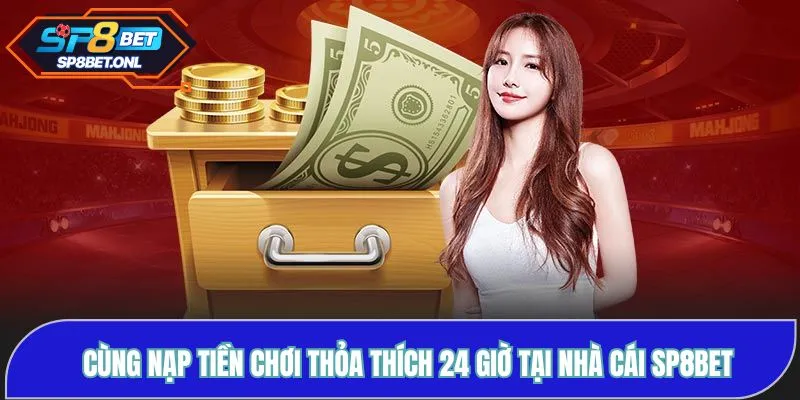 Cùng nạp tiền chơi thỏa thích 24 giờ tại nhà cái SP8BET
